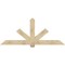 Ekena Millwork Kennewick Rough Sawn Timber Gable Bracket, Douglas Fir, 84"W x 35"H x 4"D x 6"F, 10/12 Pitch GBW084X35X0406KEN00RDF - alternate 1